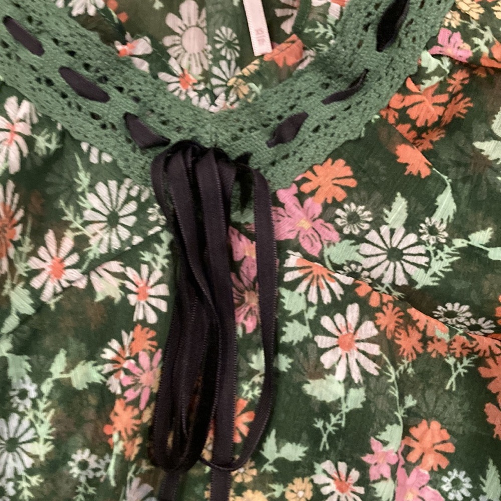 Free People Rylee Printed Top XS - Picture 6 of 9